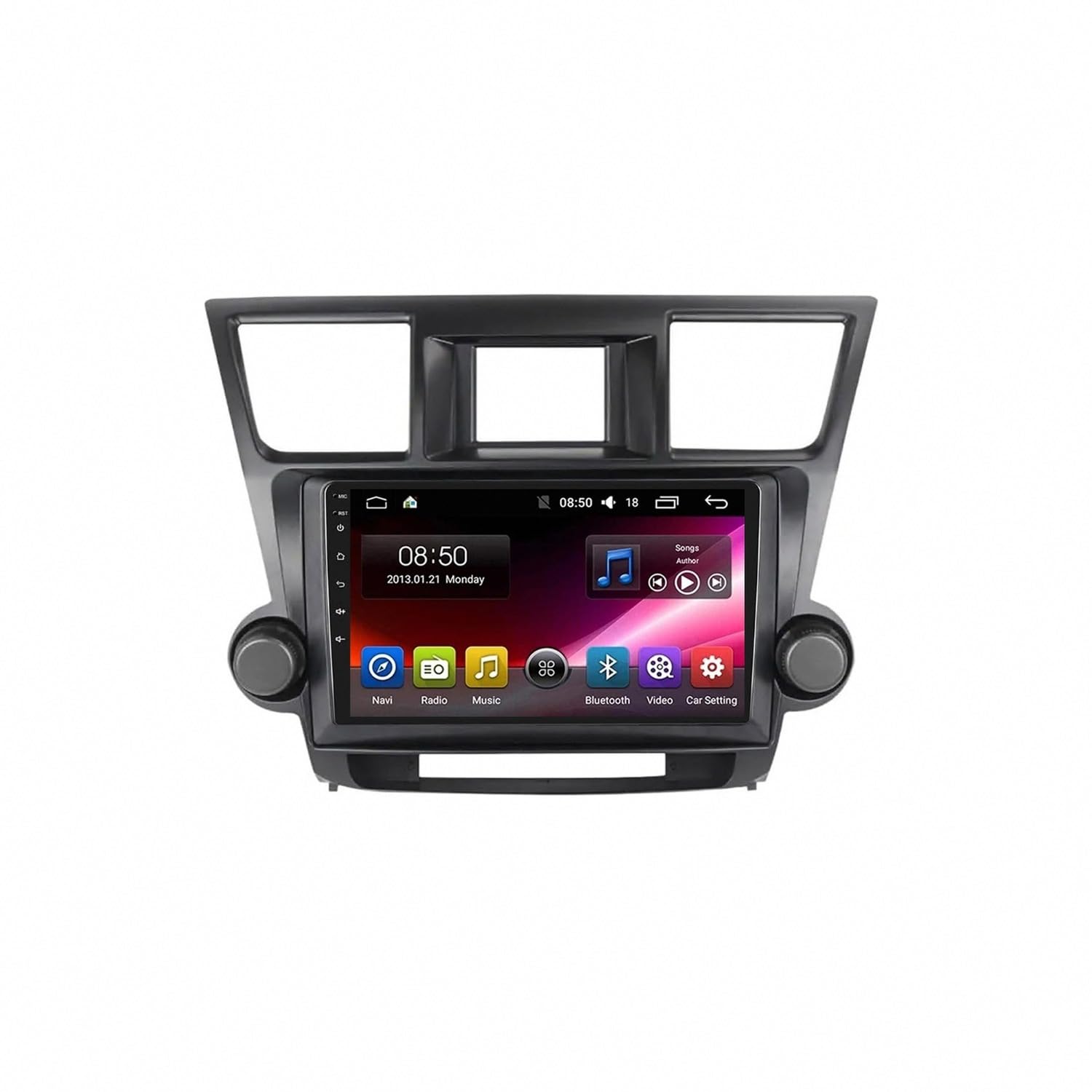 Car Play portátil para Toyota Highlander 2009-2012, comparte viajes con música y mapas GPS 8