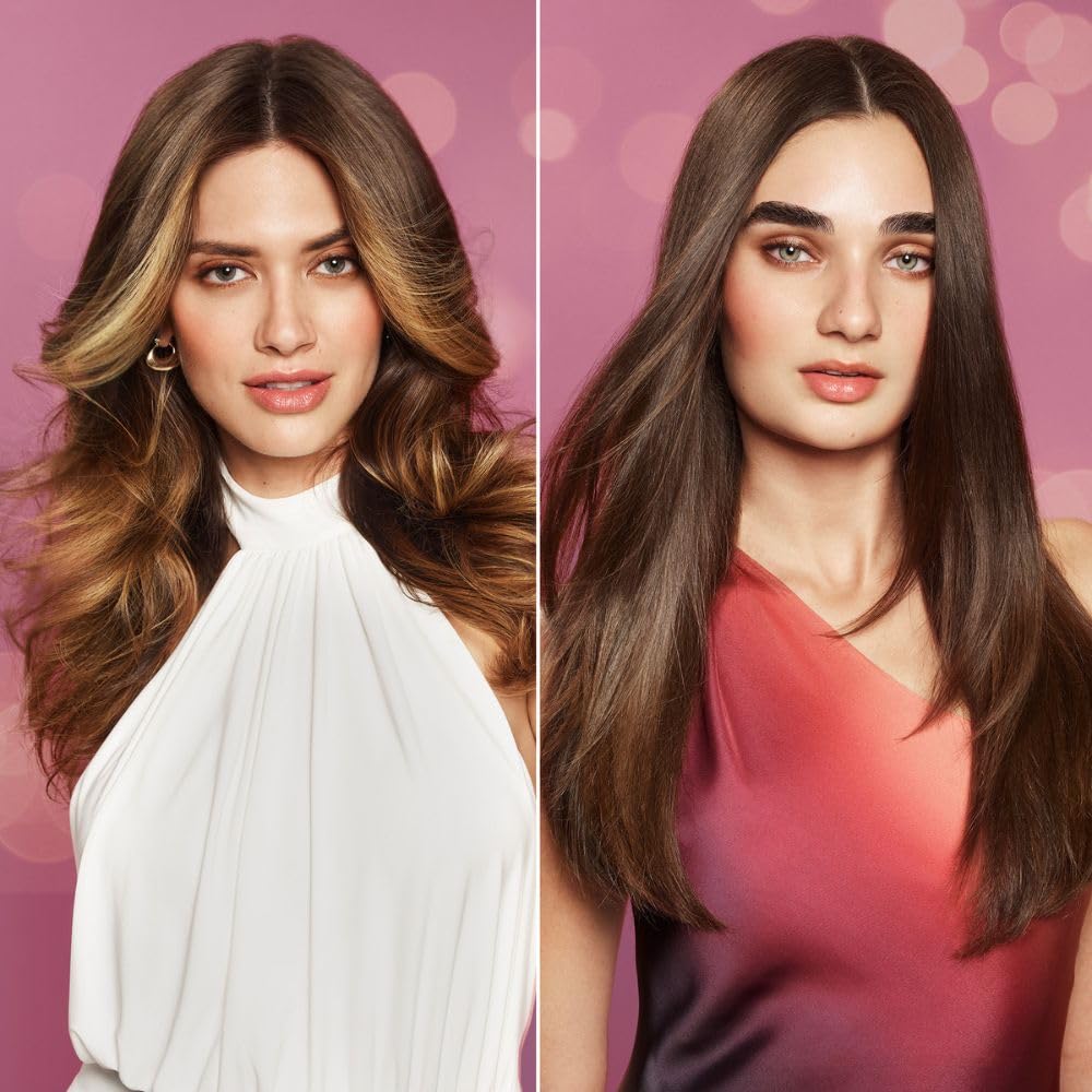 REVAMP Voluminizador y Estilizador de Aire Caliente 4 en 1 | 2 Cabezas, Secado, Volumen, Brillo, Función Secador, Desenredador, Cepillo Intercambiable