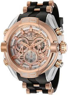 Men's Mammoth 54mm Stainless Steel, Silicone Quartz Watch, Rose Gold (Model: 37533)