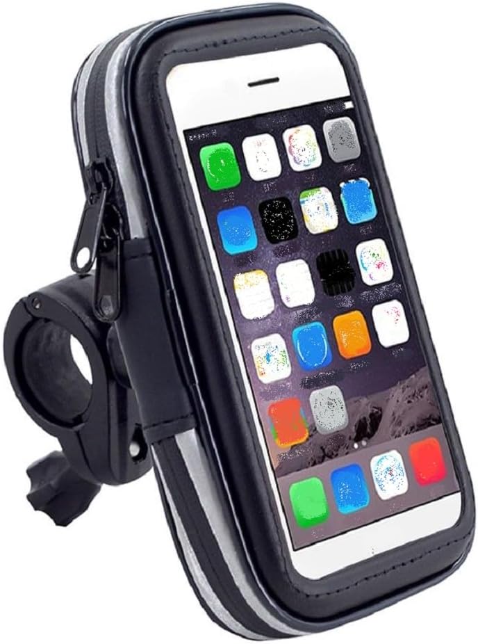 DFV mobile - Professional Reflective Support for Bicycle Handlebar and Rotatable Waterproof Motorcycle 360º for Symphony Z42 Pro (2022) - Black