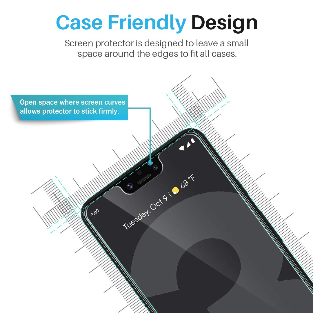Amazon | LK Google Pixel 3 XL用スクリーンプロテクター 3枚
