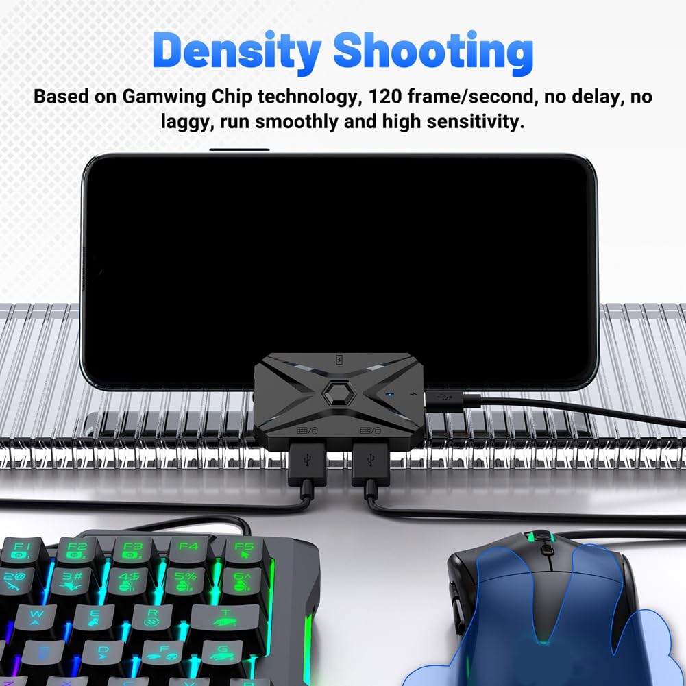 Kit di conversione di giochi per cellulari tastiera mouse M1 Pro+ Combo 5 in 1 Connessione Bluetooth Controller Mobilador Kit