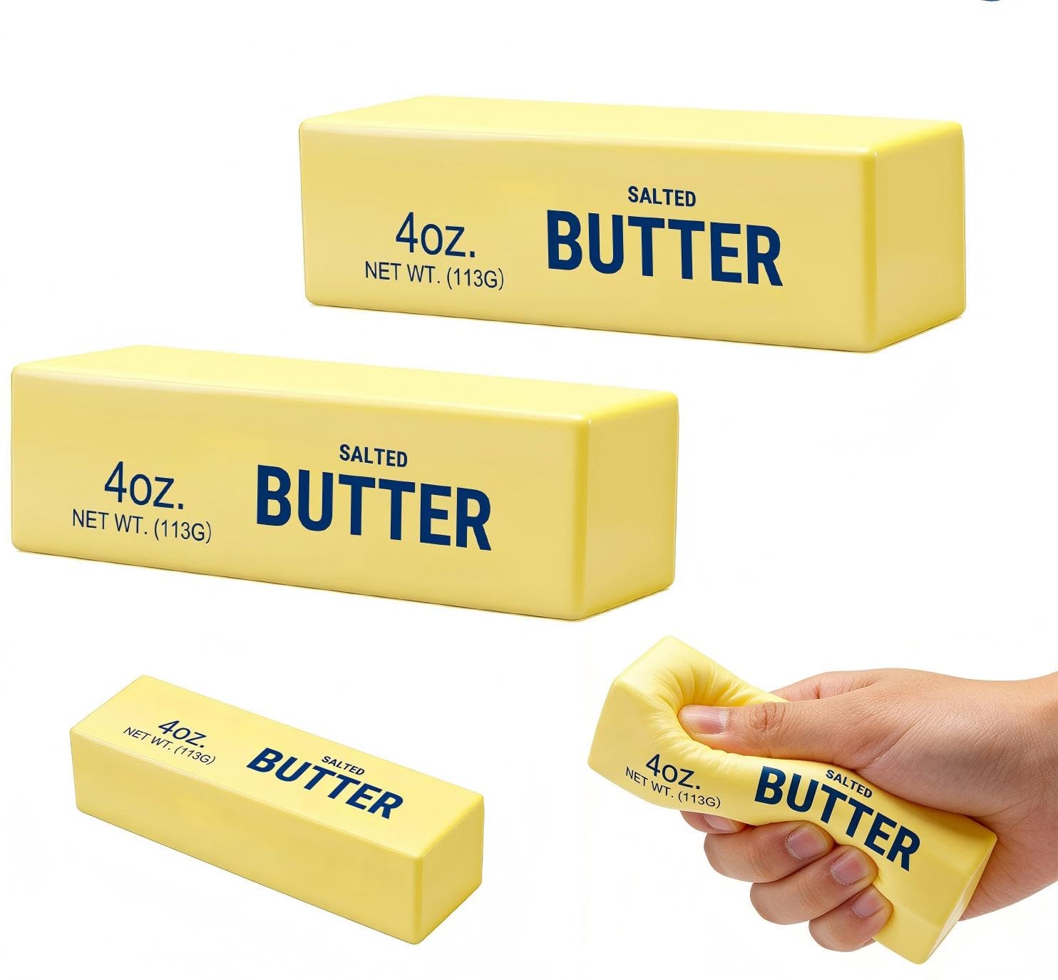 Butter Squishy, Soft Scented Fidget Squishy, Butter Squishy Toy (Amber) — view 8