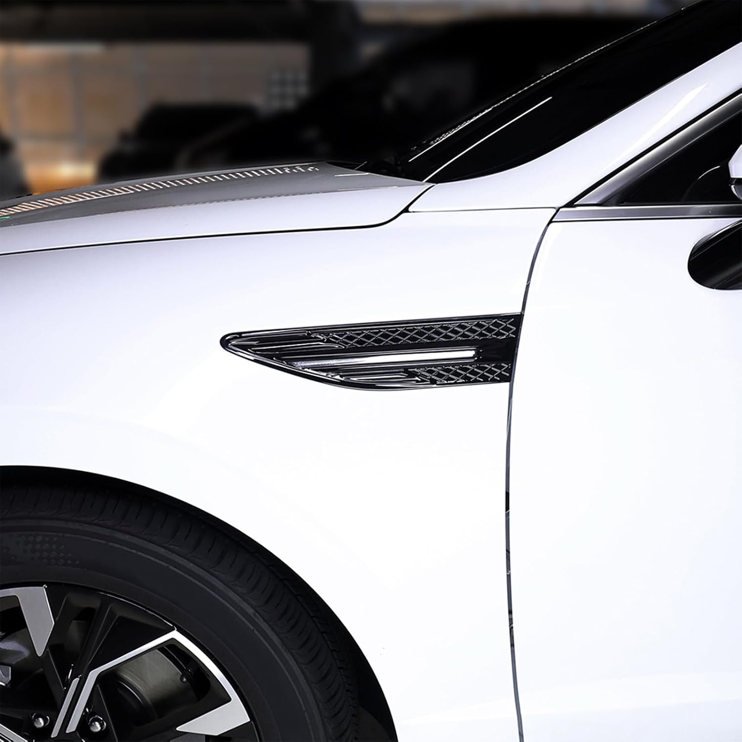 4PCS Fender Side Vent Covers Compatible with Hyundai SONATA 2025 Accessories (Gloss Black)