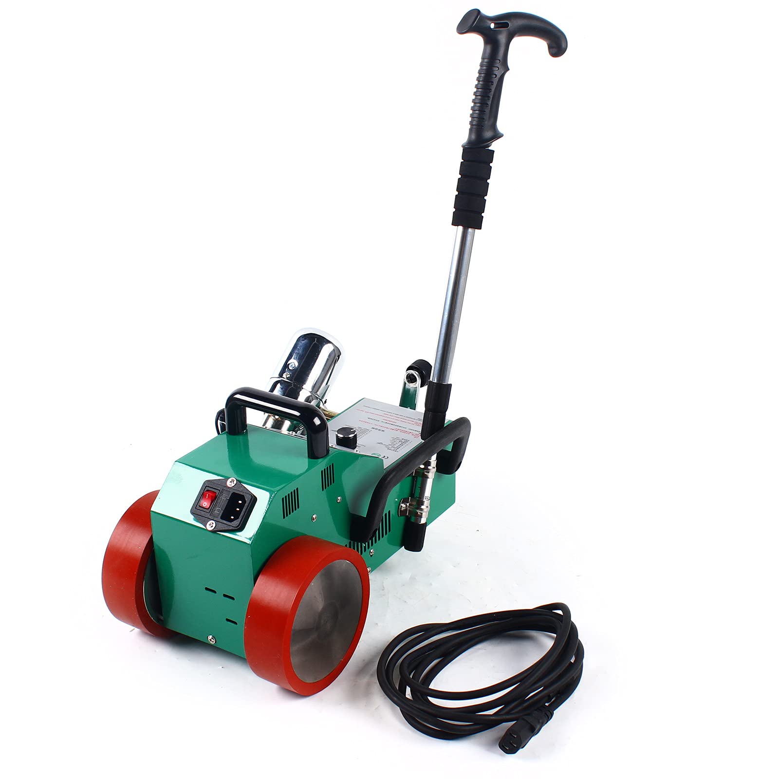 Automatic PVC Banner Welder Welding Machine, 1800W 110V/60HZ 20-680? Automatic Heat Jointer Roofer Hot Air Plastic Fabric Welder Automatic Traveling Edge Welding Kit with Positioning function, DC fan