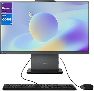 Lenovo ThinkCentre Computadora de sobremesa todo en uno, visualización FHD de microborde de 23.8 pulgadas, Intel i7-13620H de 13.ª generación, 16 GB DDR5 SODIMM, 1 TB SSD, cámara web, HDMI, RJ-45,