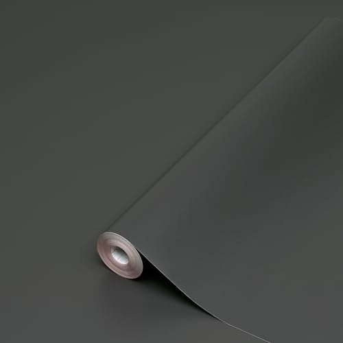d-c-fix Möbel-Klebefolie Anthrazit, 45 cm x 2 m - abwaschbare und selbstklebende Deko-Folie für Küche, Schrank, Tisch & Fensterbank - modern & nachhaltig