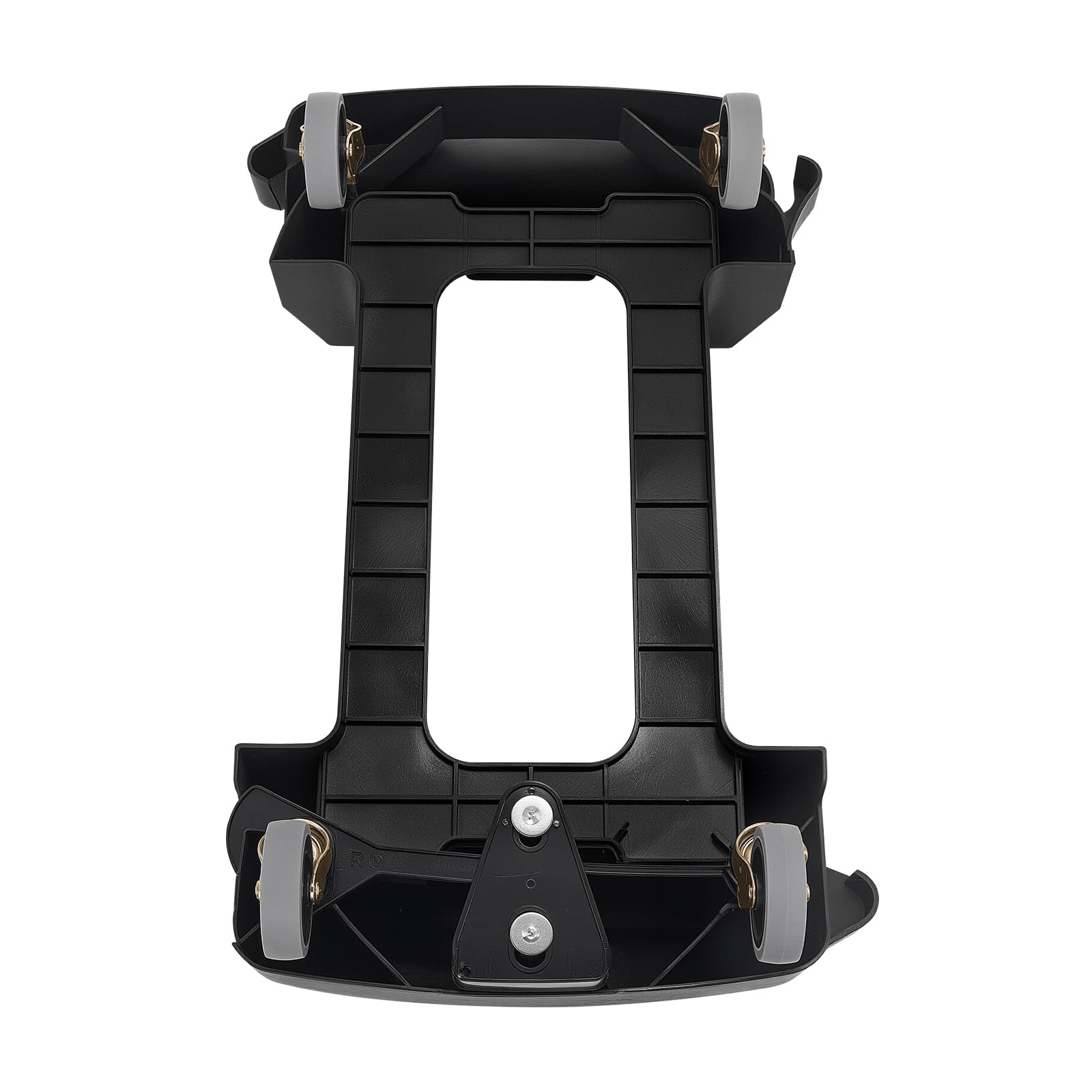 VEVOR Plataforma Rodante para Contenedores de Basura, Base Rodante Delgada para Contenedores de Basura con 4 Ruedas Bloqueables, Capacidad de Peso de 90,1 kg, Carrito Rodante Multiuso, Negro