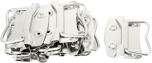 IIVVERR Home Kitchen Cabinet Screw Mounting Board Pull Handle Silver Tone 10 Pcs (Cocina casera Tornillo Junta de montaje Tornillo Tirador Mango