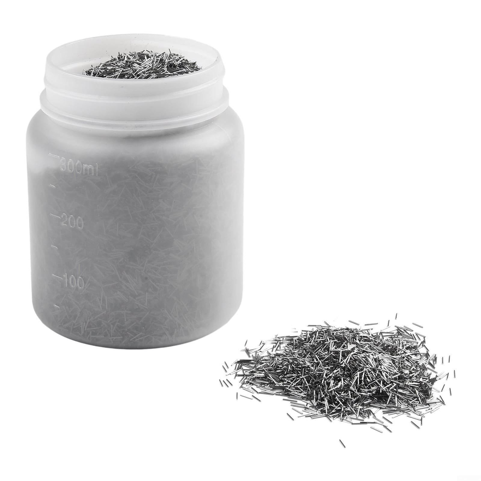 Magnetische Tumbling Poliernadel Magnetische Polierstifte Edelstahl Schmuck Polierer Finishing Pin Poliermedien Pins Magnetischer Tumbler Polierstift (0,4 × 5 mm)