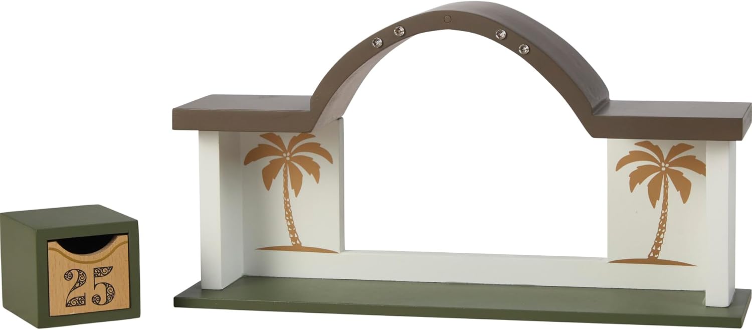 Precious Moments Countdown to Christmas Advent Calendar with Storybook – Wood/Resin Holiday Set with Figurines – 251438