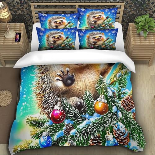 Housse de couette hérisson en microfibre douce lavable pour lit enfant - 4