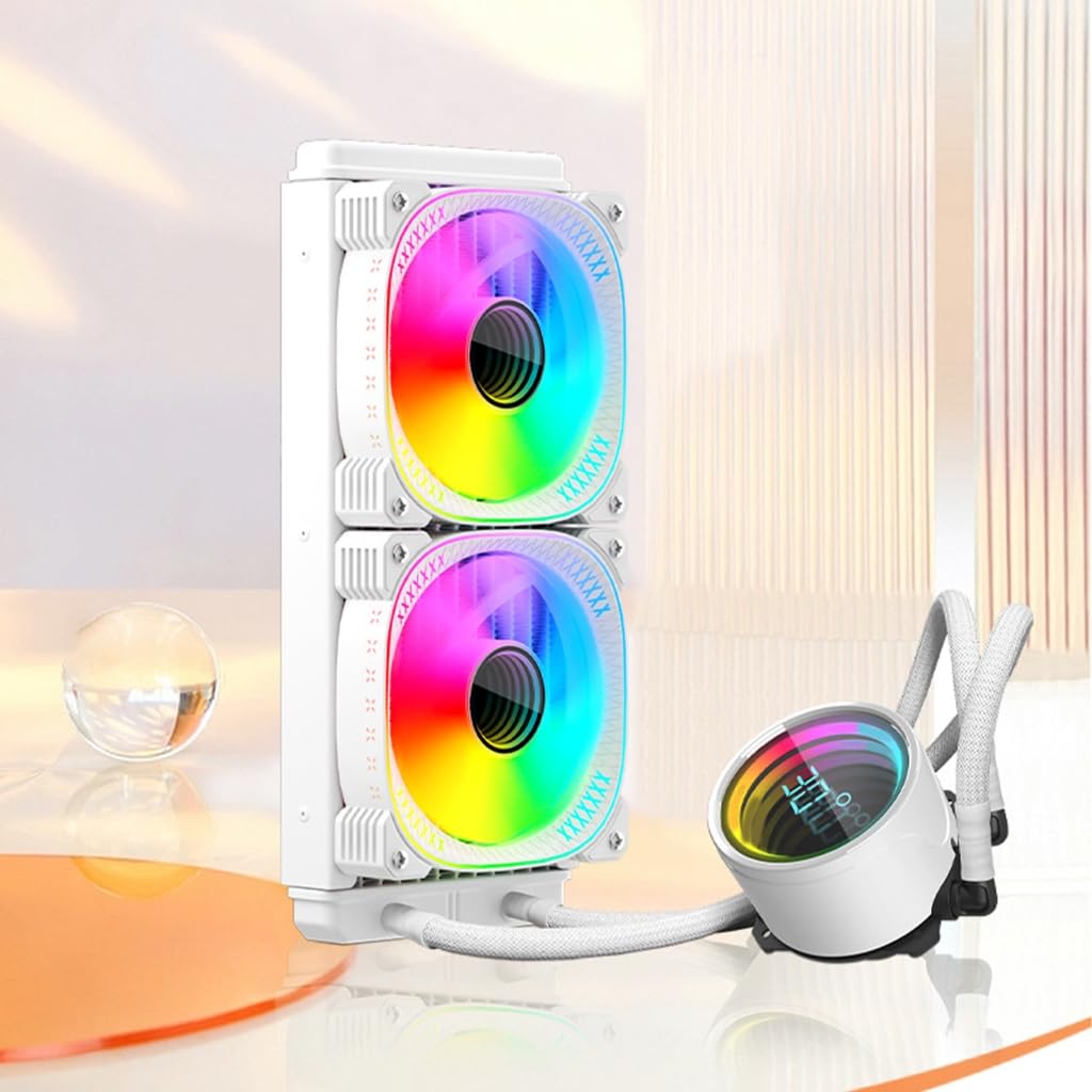 Raffreddatori liquidi per CPU con illuminazione ARGB e radiatori di raffreddamento ad acqua liquida per computer ad alte prestazioni per giocatori