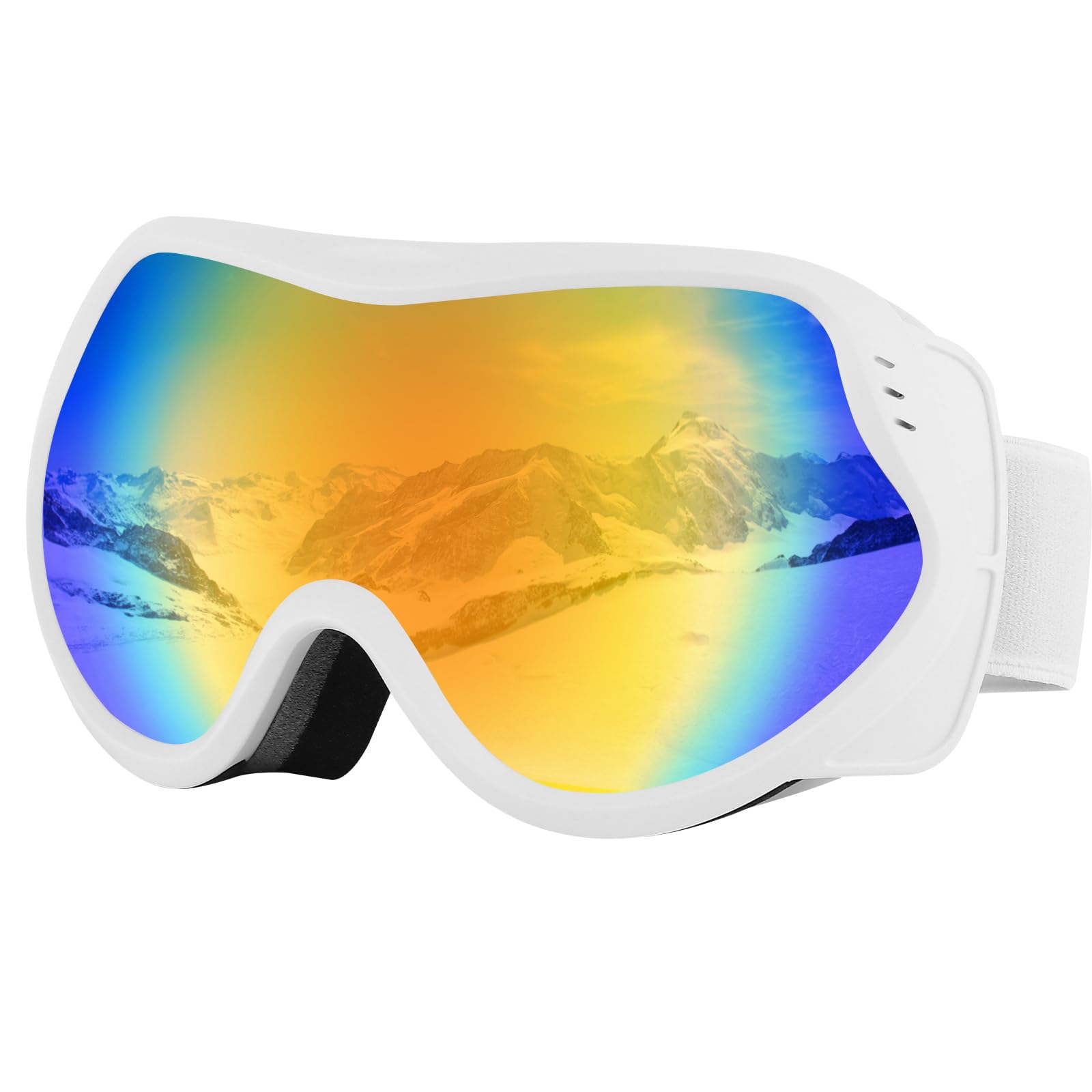 SPEEDEVE Occhiali da Sci Maschera da Snowboard OTG Protezione UV Anti-Nebbia da Donna&Uomo