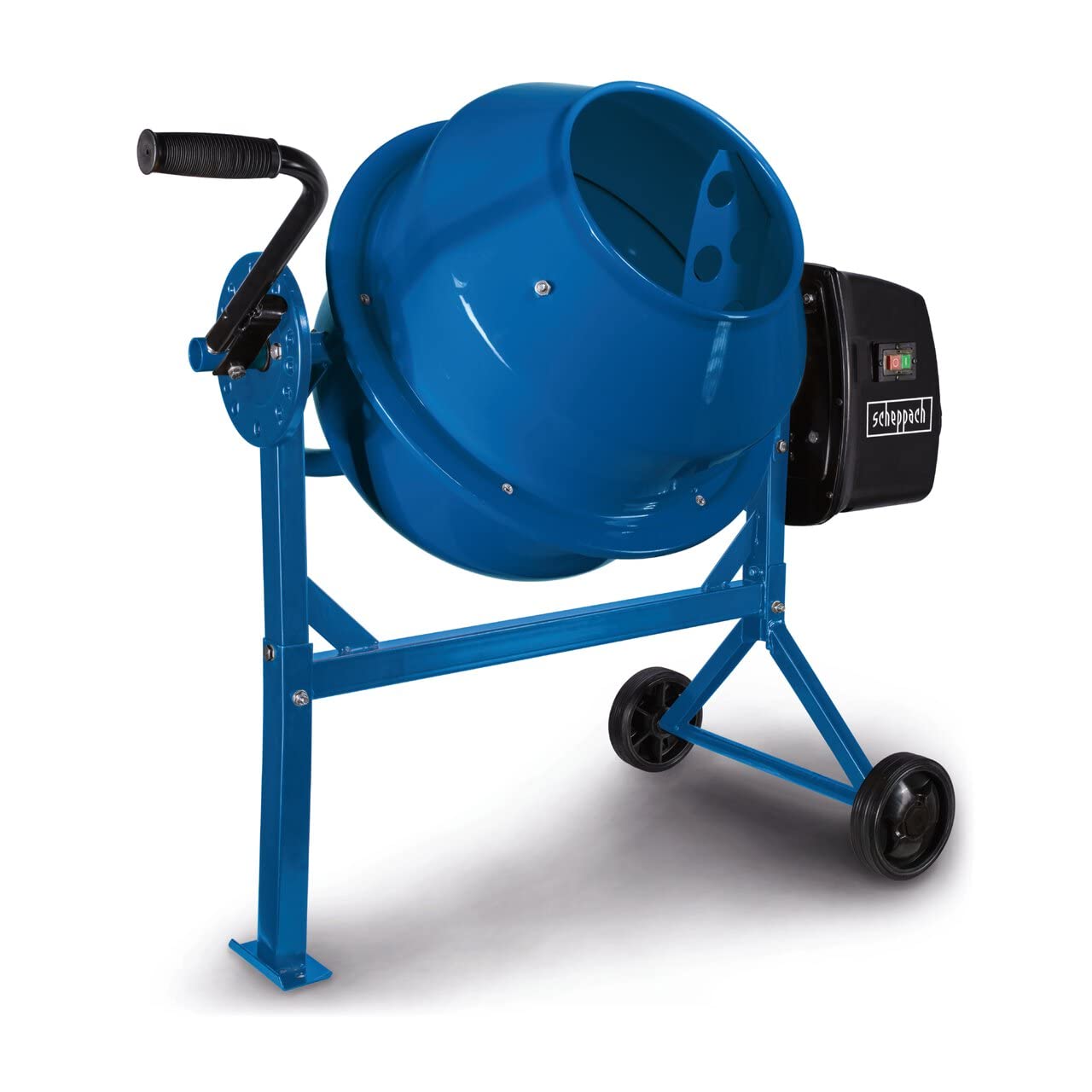 Scheppach Bétonnière MIX65 | Puissance 550 W | Tension 230 V | Capacité 65L | 27,5 tour/min