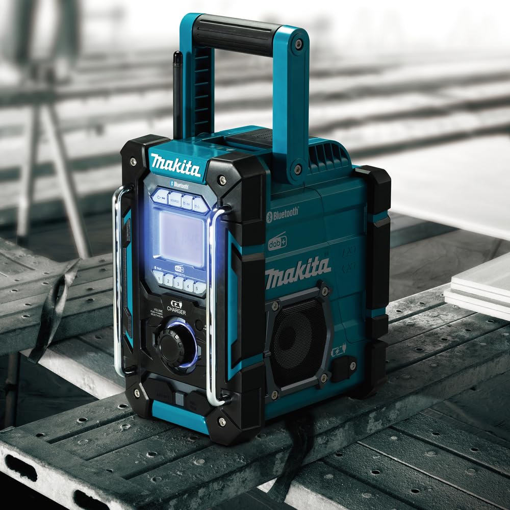Makita DMR115 Battery-Powered Construction Site Radio (Without Battery, Without Charger)