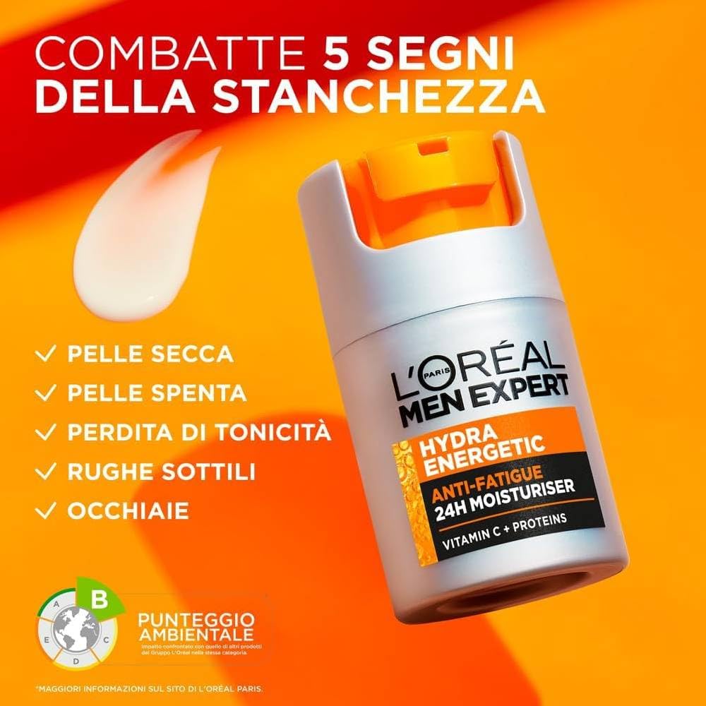 L'Oréal Paris Men Expert Hydra Energy Anti-Fatigue Moisturiser, 50 ml (Pack of 6) - Image 2