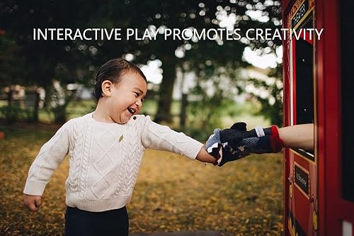 Miniatura 2 de Títeres suaves Cate y Levi hechos a mano (100 % forro polar de EE. UU.), Giraffe, 12 pulgadas