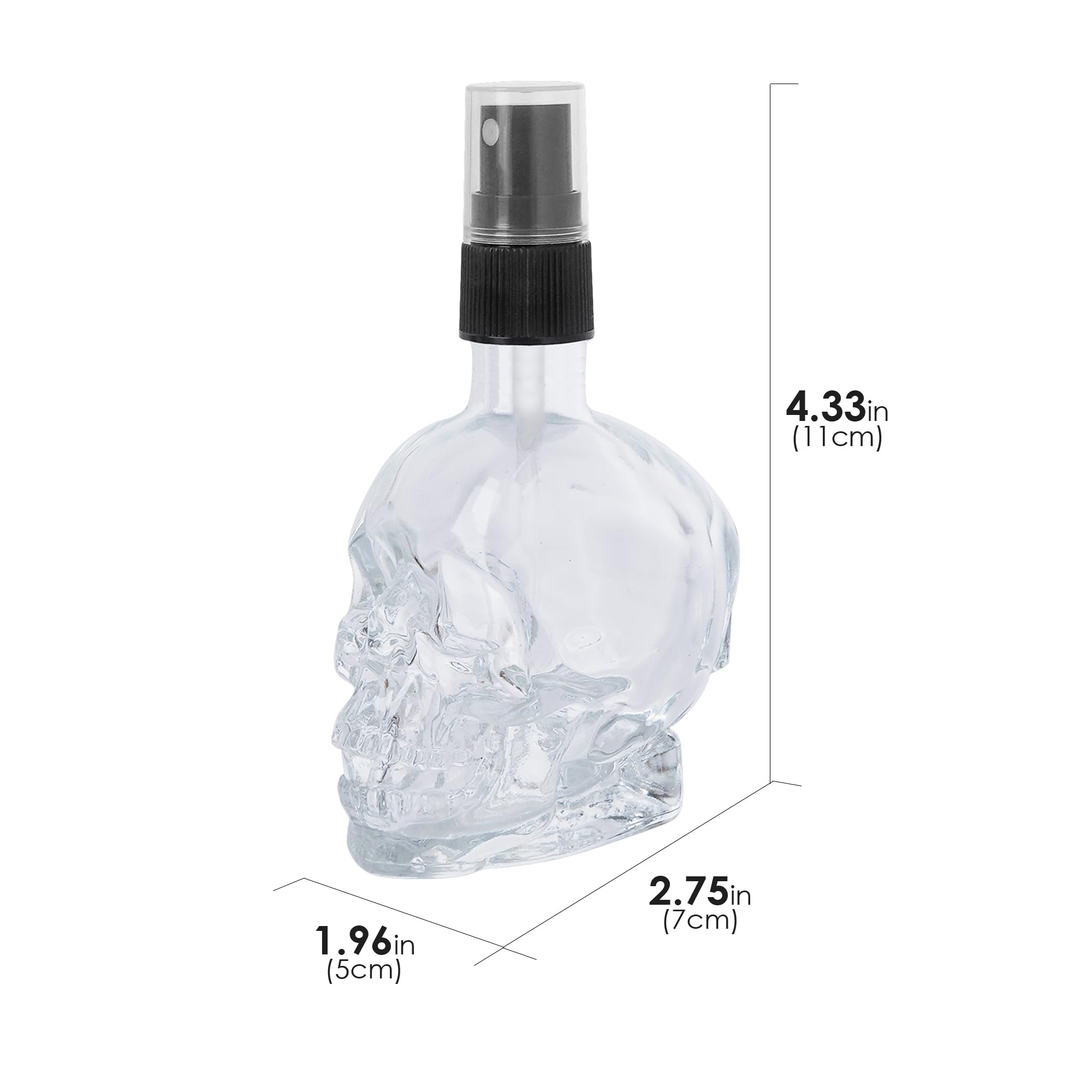 Amazon.co.jp: JANKOW スカル型 香水アトマイザー 60ml スカルスプレー