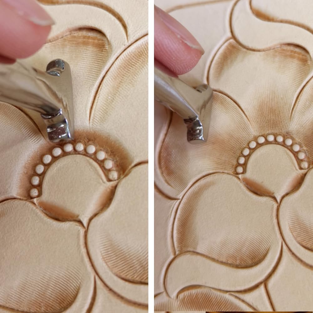 Generic Flower Centers: Center Shaders Leather Carving Tools, Silver