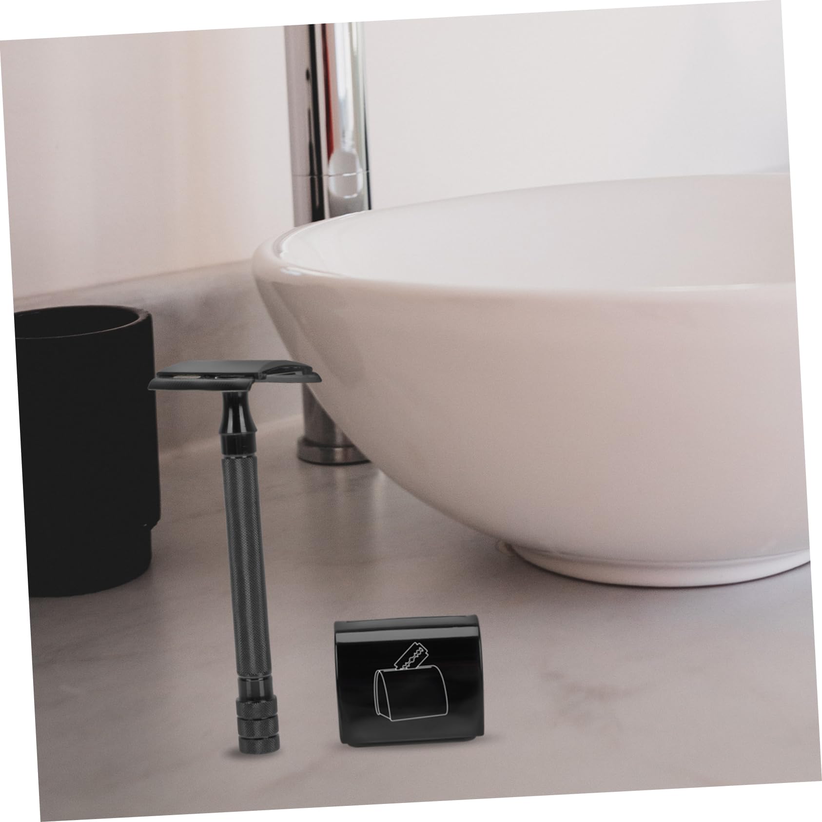 DOITOOL 3sets Rasoio Manuale Doppio Lato Stile Vintage Strumento Da Barba Leggero e Portatile Per Uomini Per Uso Quotidiano e Viaggi
