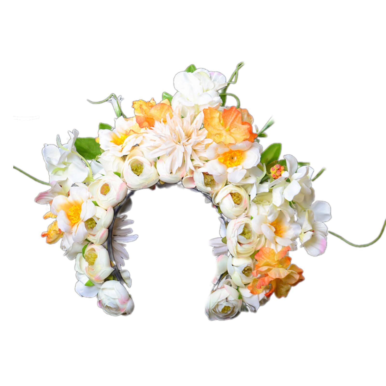 Corona di rose da spiaggia con fiori ghirlande floreali fascia per capelli da sposa fascia per capelli per donne ragazze gioielli per capelli