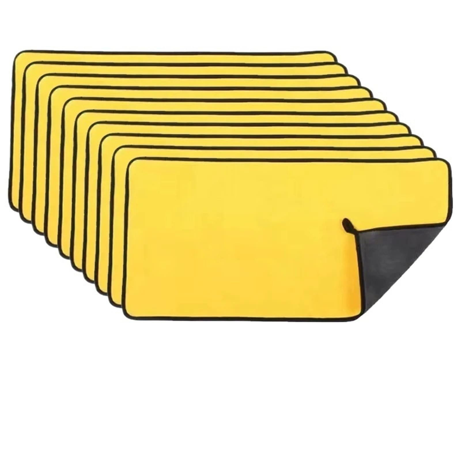 GMEqfhpOPS 1/3/5/10PCS Car Wash Towels Cleaning Cloth Absorbent Dry Cloth General Purpose Microfiber Towel Thickened Yellow 30/40/60cm Towels Bath(10pcs 30x60cm)