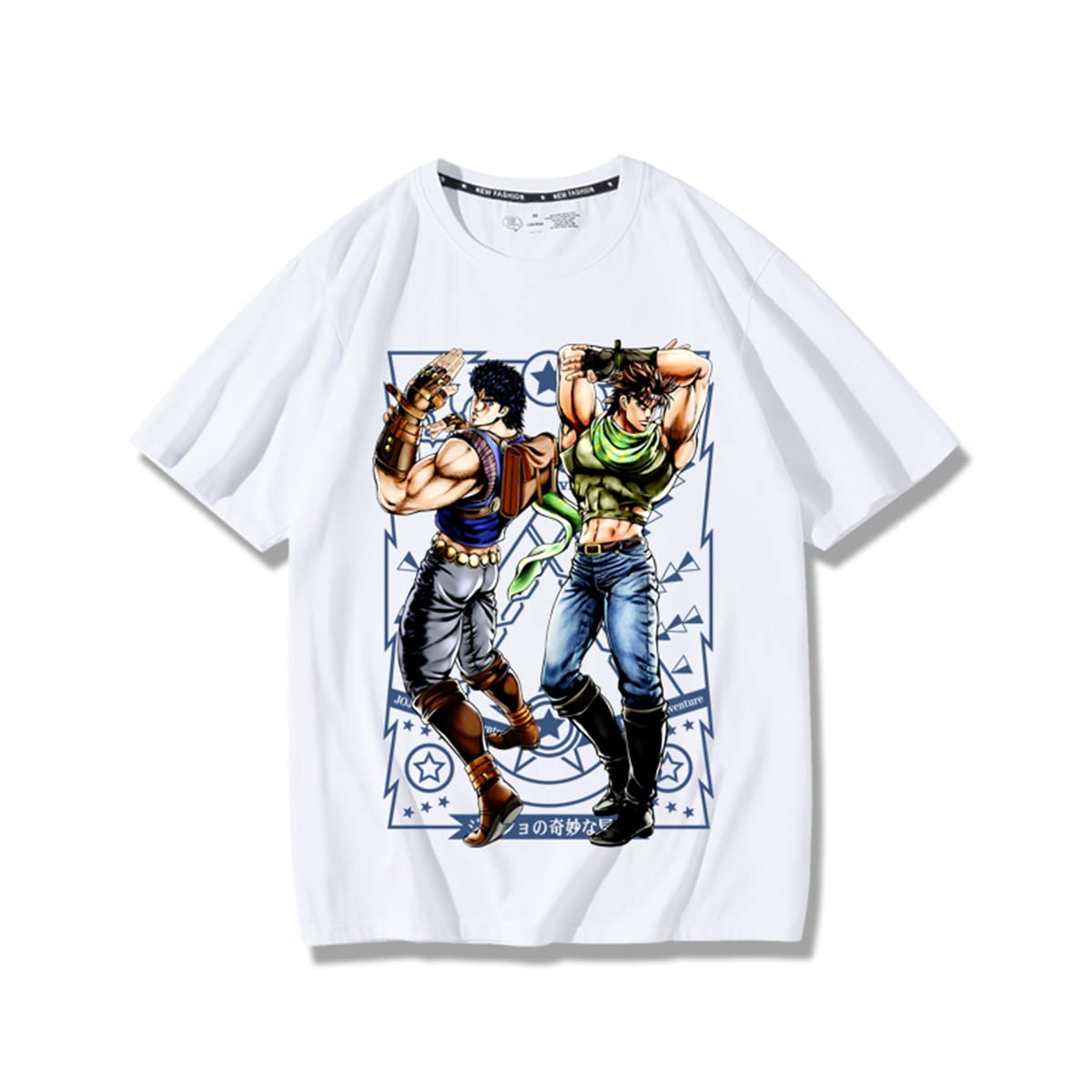 今だけ価格ジョジョの奇妙な冒険　Tシャツ　花京院　ポルナレフ　新品未使用　180 Amazon.co.jp: ジョジョの奇妙な冒険 tシャツ 半袖 夏服