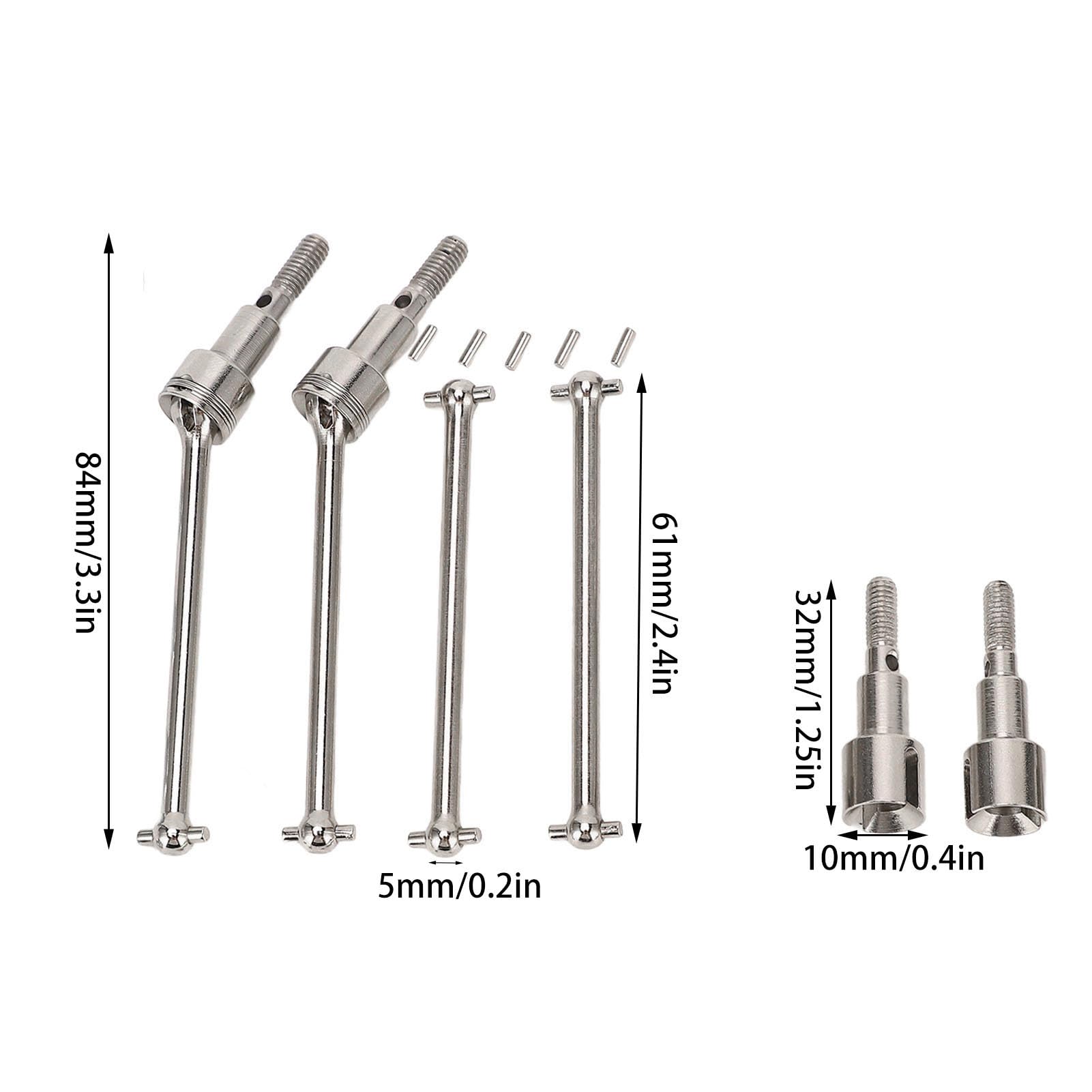 Eje Dirección Articulación RC Universal Joints Cruz De La Articulación  Universal WSD Articulación Telescópica De Cardan Precisión Acoplamiento De  Unión Universal De Metal De Un Solo Eje De Doble Eje For Connecting