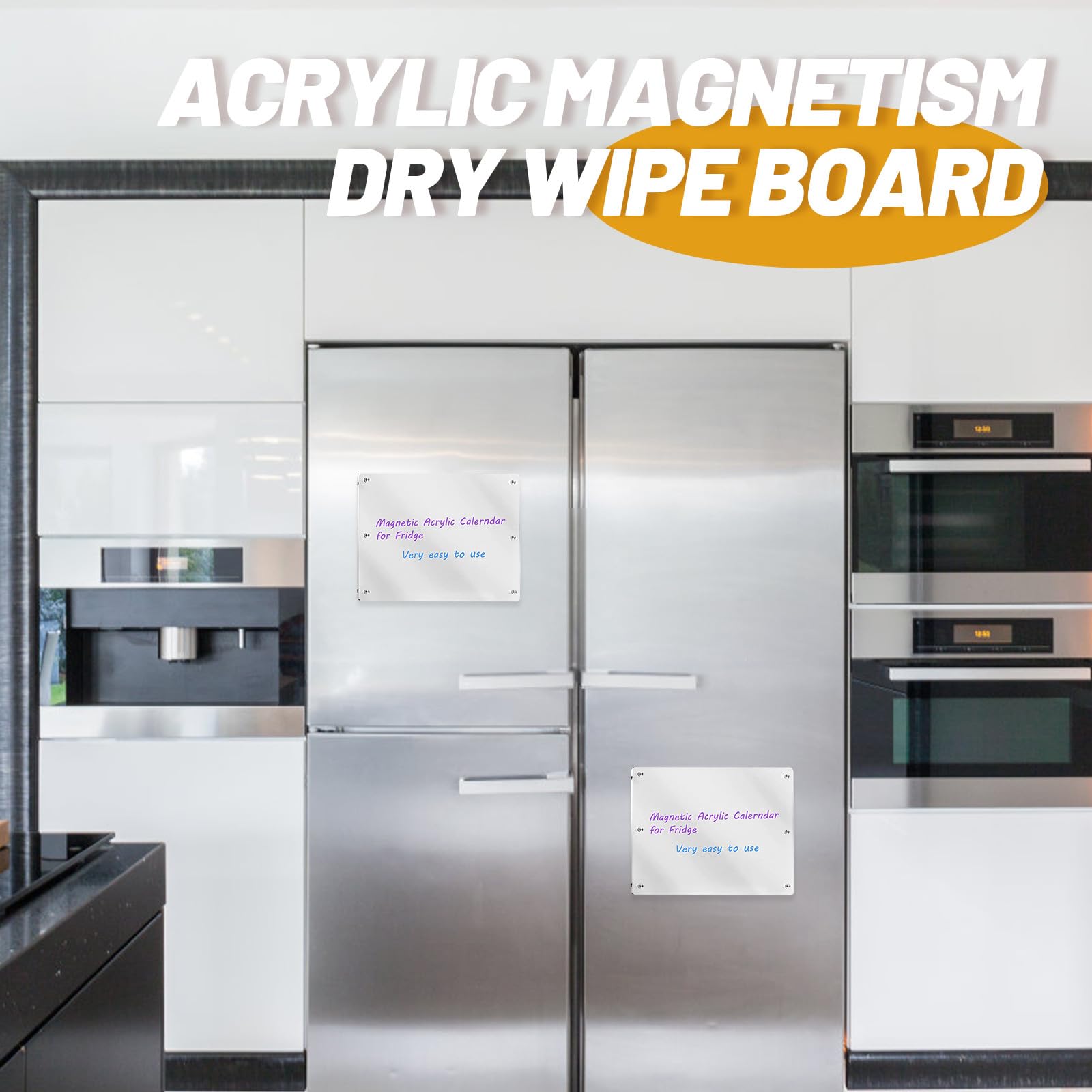 Lavagna Magnetica da Frigorifero in Acrilico Trasparente