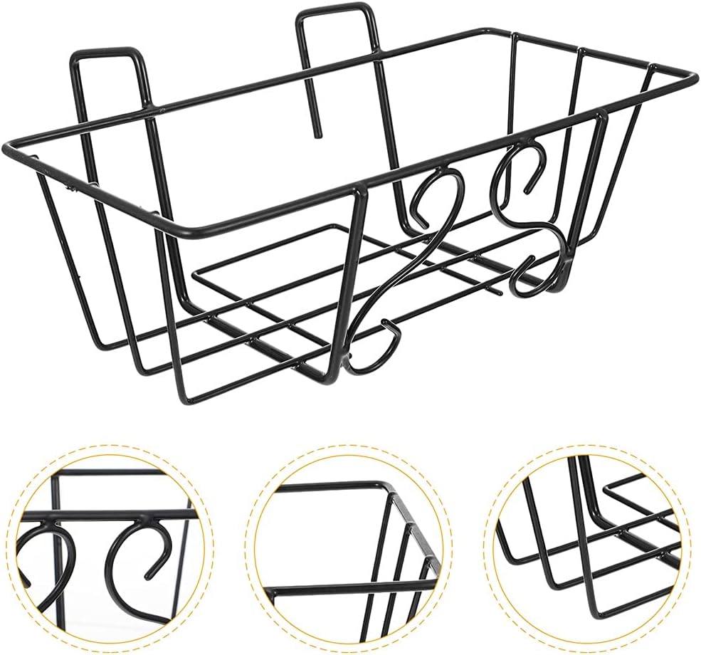 1Pc Flower Pot Rack Balcony Hanging Plant Stand Display Rack Pendant(Onecolor)