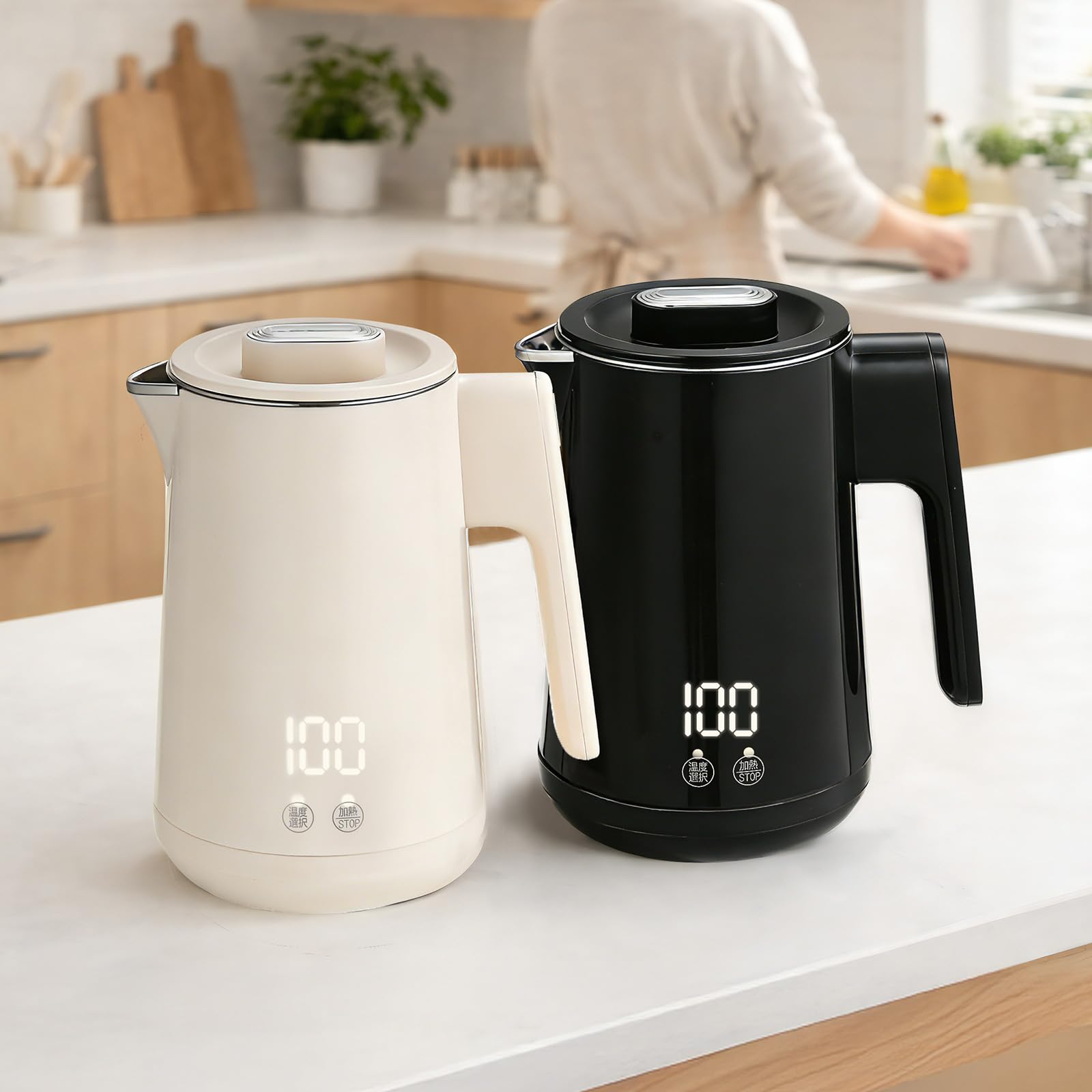 Amazon | 【忙しい朝に、設定温度をキープ】 匠plate 電気ケトル 0.8L
