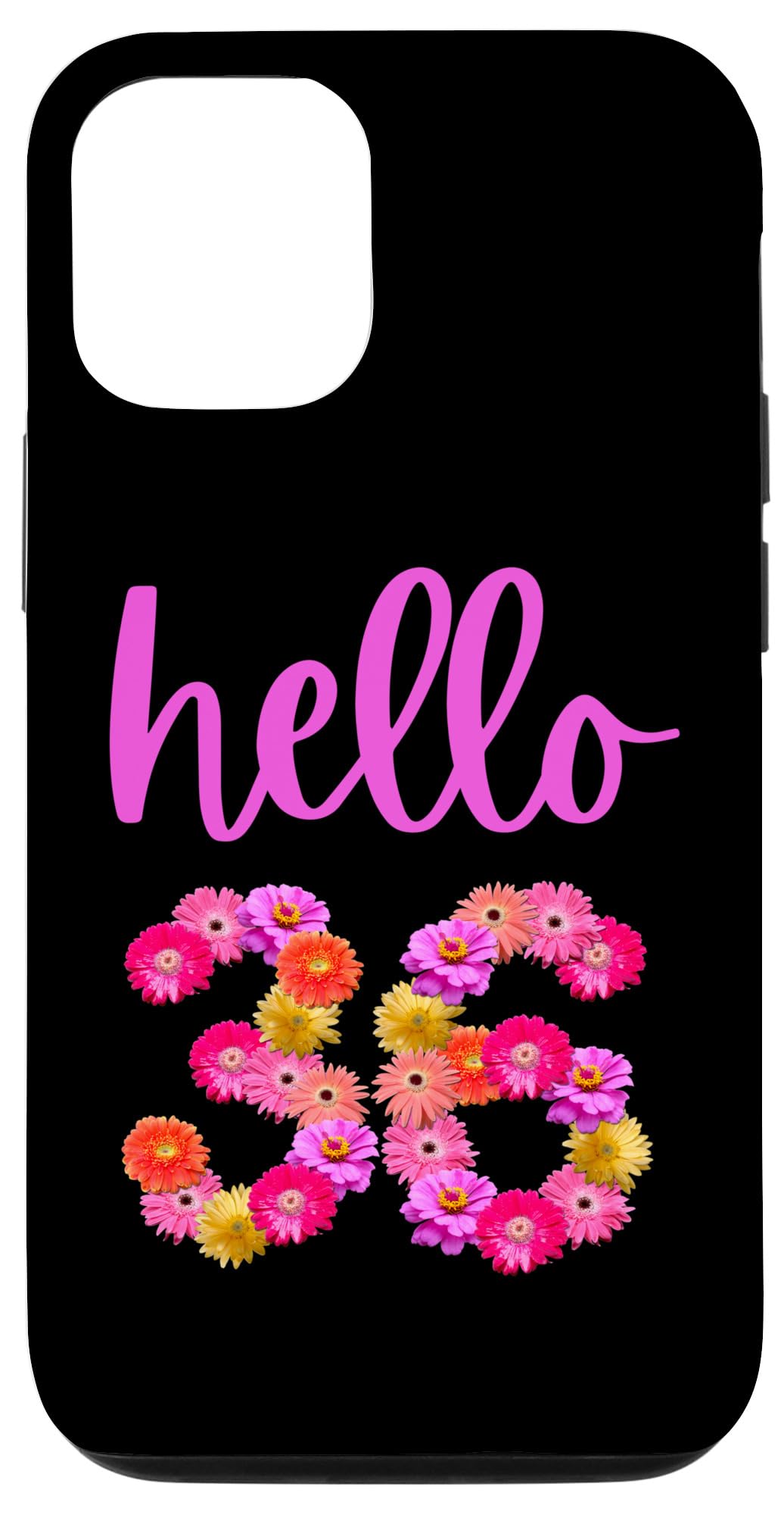 iPhone・スマホケース Society6 Hello Love by JoyHey Amazon.com: iPhone 13 36 Year Old Birthday Flower Hello 36