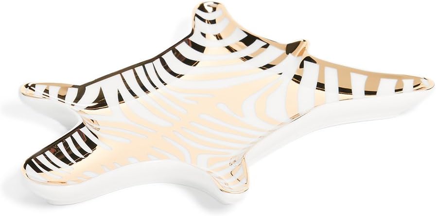 Women's Metallic Zebra Dish