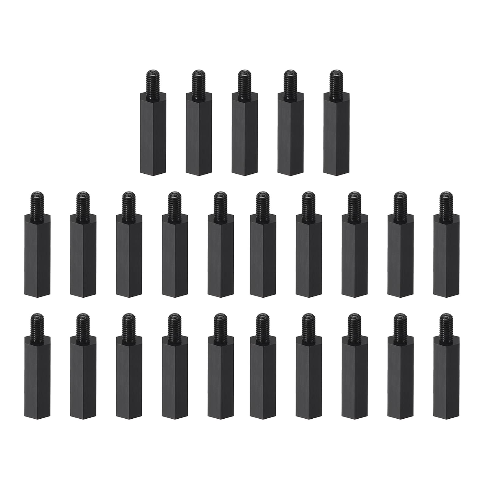 YOKIVE 25 Pcs M3 Standoff Screws, Nylon Hex PCB Standoffs with High Insulation Effect, Keep Height Consistent