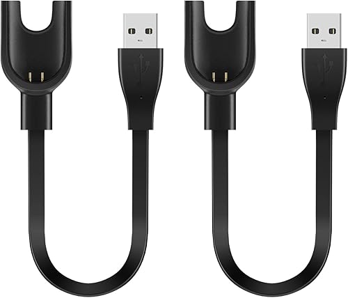 Cable cargador para Mi Band 3 Carga USB Xiaomi 3 Smartwatch, paquete de 2