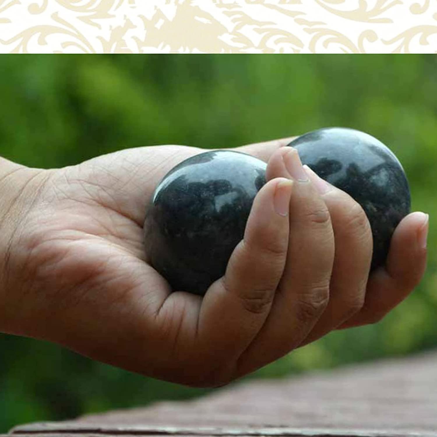 Palle Antistress per Adulti, Baoding Balls Palle Antistress per Adulti Palle per Esercizi Cinesi Palle Antistress per Esercizi da 2 Pollici, Scatola per Palle da Stress p