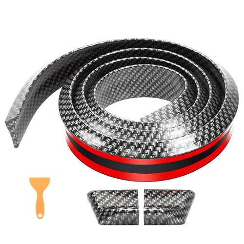 Souple Voiture Toit Arrière Spoiler Aile Autocollant, 1,5 m Aileron Arrière de Voiture en Caoutchouc Imperméable, Arrière Becquet Voiture Universel pour Auto Protection des Pare-Chocs