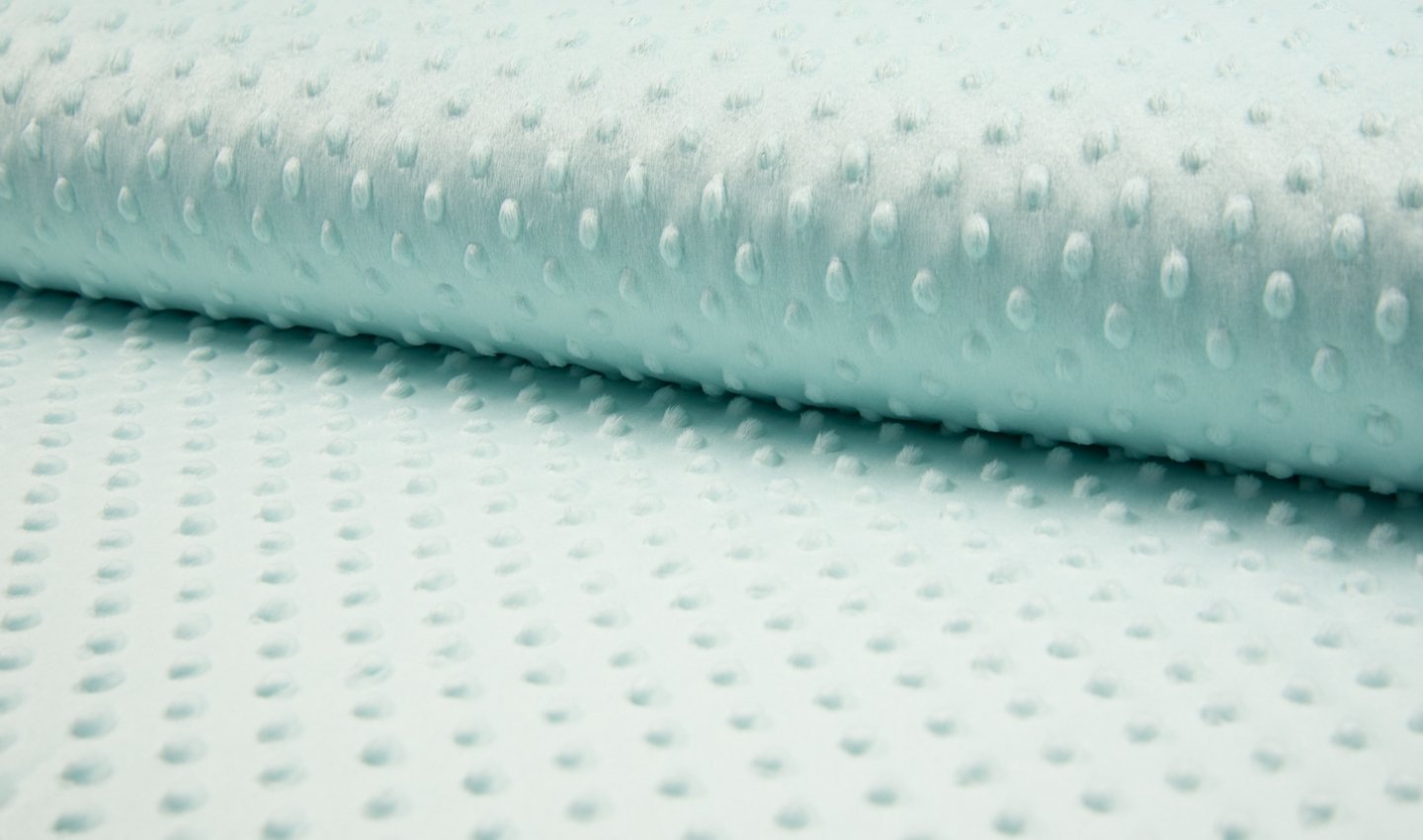 Crs Fur Fabrics Mint Luxury Supersoft Dimple Cuddle Soft Fleece Fabric Material - Pale 1Mtr 150Cmx100cm