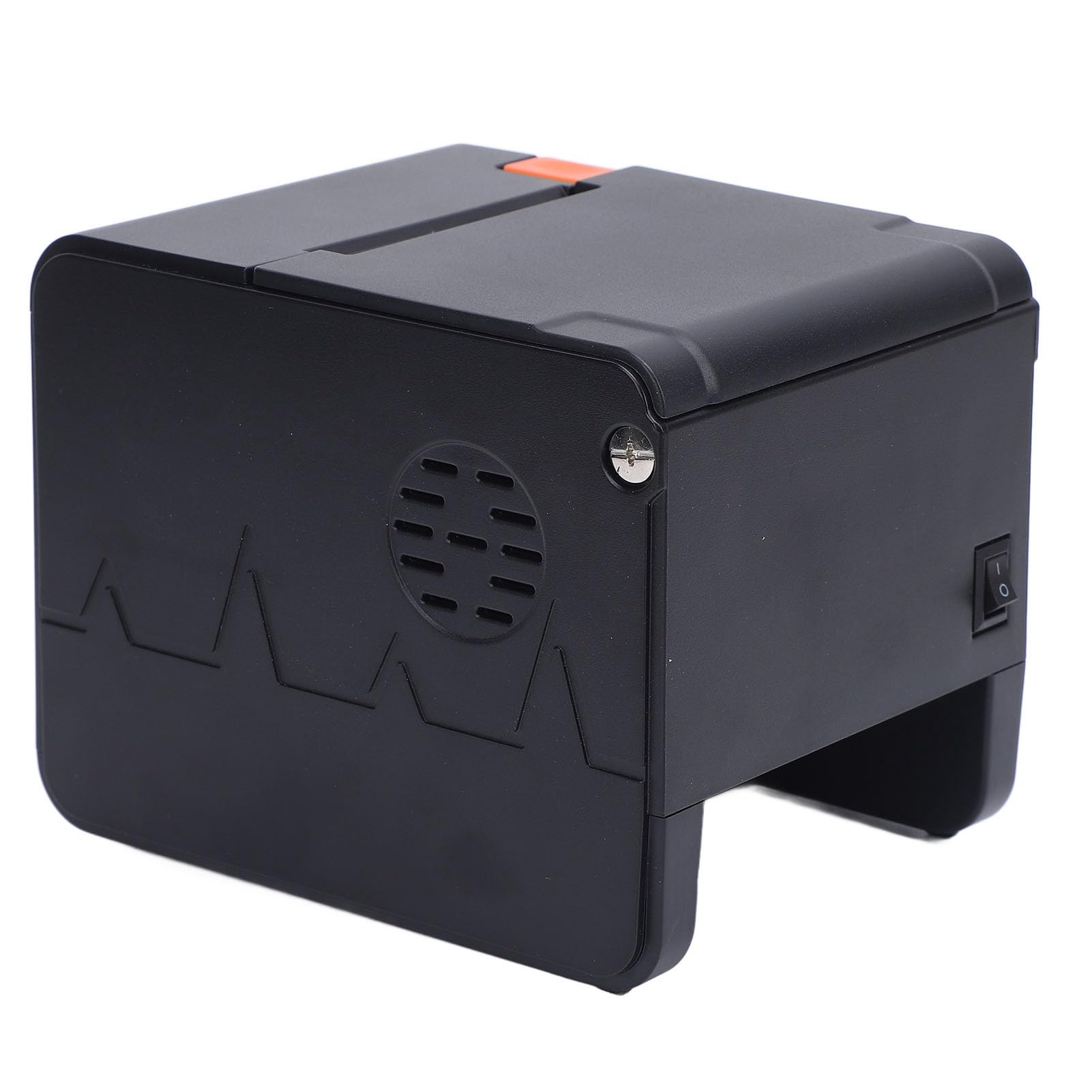 Annadue Drukarka do Papieru Termicznego 58 Mm, USB i Bezprzewodowy w Trybie Podwójnym Drukarka do Odbioru Kodu Kreskowego, prędkość 120 Mm, 203DPI, RJ11 Cashbox (wtyczka UE)