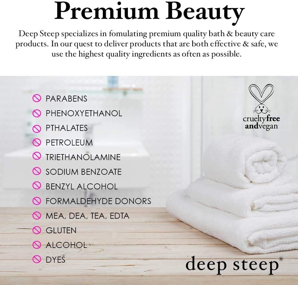 Deep Steep Bubble Bath Lemon Cream, 17 Ounce (Pack of 2) : Beauty & Personal Care