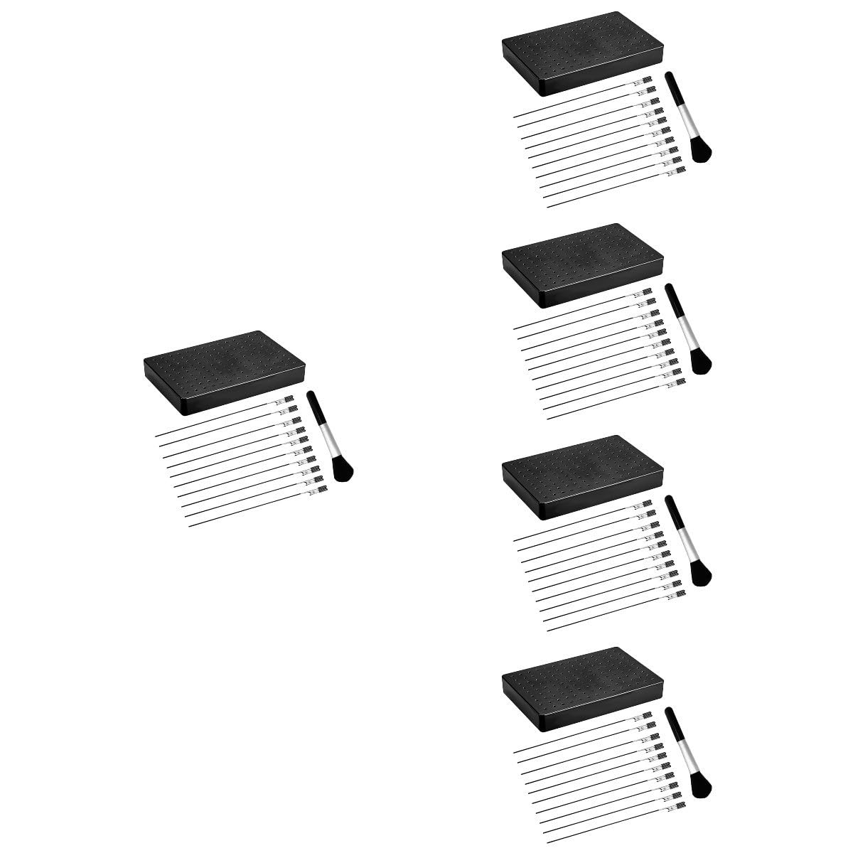 Operitacx 5 Set Supporto Per La Pittura Di Modelli Kit Cabina Di Verniciatura a Spruzzo Clip Per Colorare Il Modello Strumento Di Modellazione Clip Da Colorare Fai Da Te Black Plastica