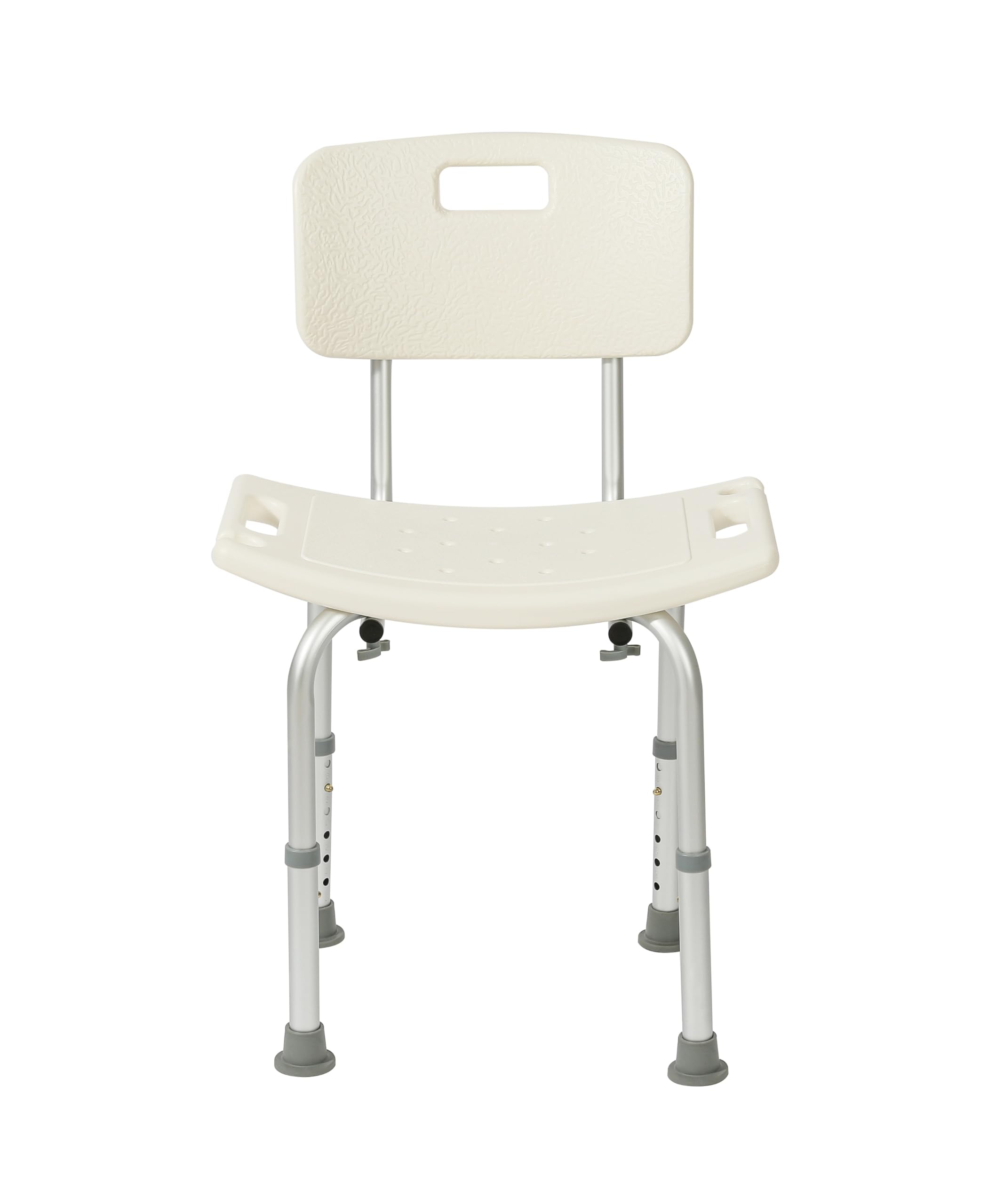 Homion White Shower Bench Chair With Backrest Disability Aid For Handicap Disabled Seniors & Elderly Spa Bath Organizer Bathroom Seat For Indoor Outdoor Medical Chair Non-Slip Tub Safety (Chair With Backrest)