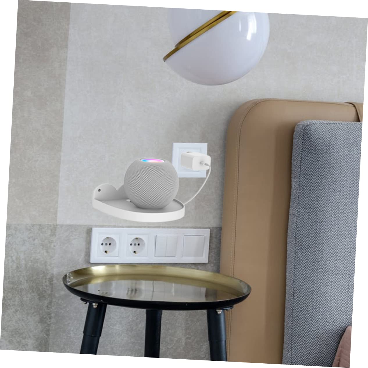 Angoily 3 Piezas Soporte de Audio estantes para Rack de Audio montados en la Pared Estante de Audio Multifuncional Organizador Familiar Home Organizer Altavoces Soportes para estantes AbS