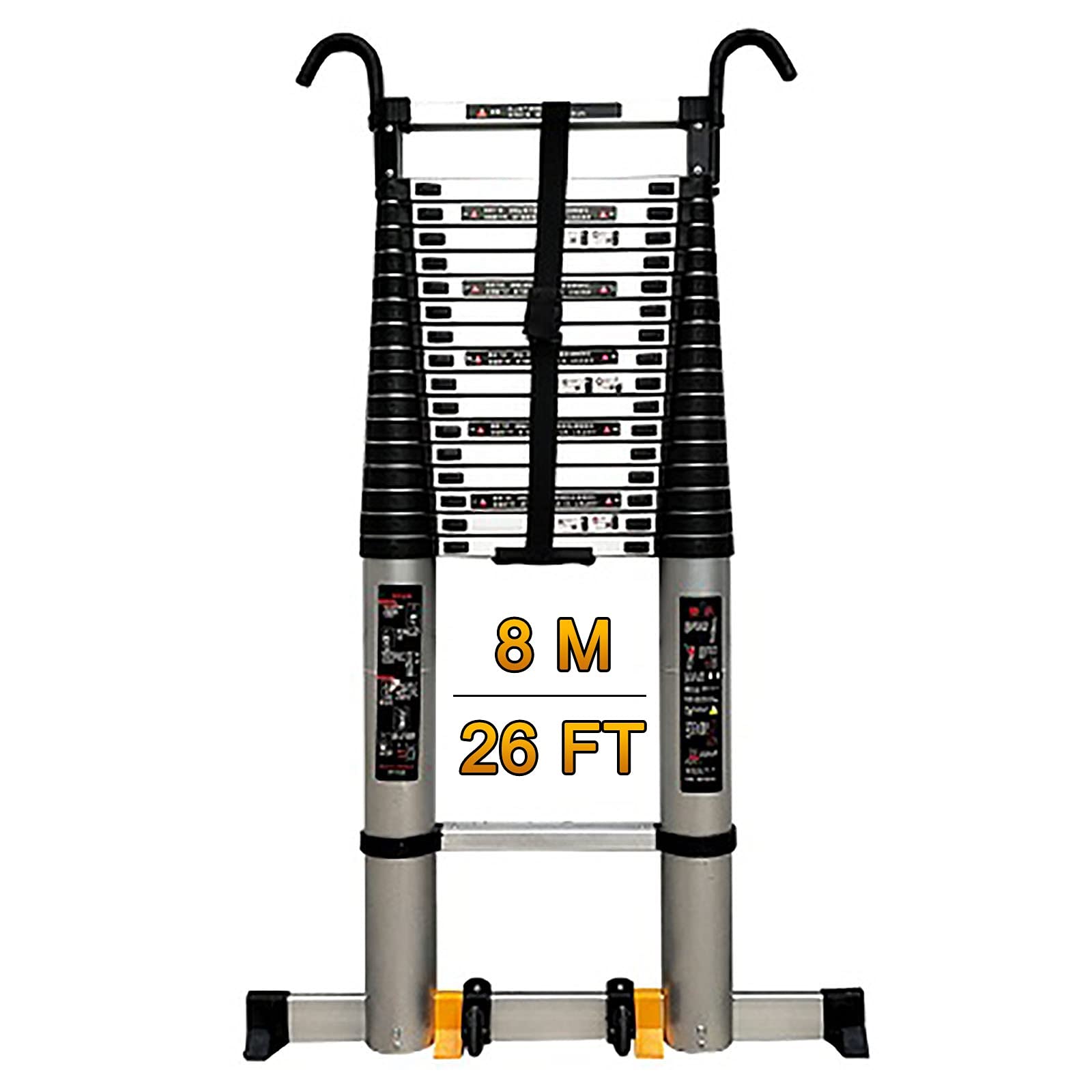 Buy MYLW 8M/26FT Tallest Telescoping Ladder with Stabilizer Bar