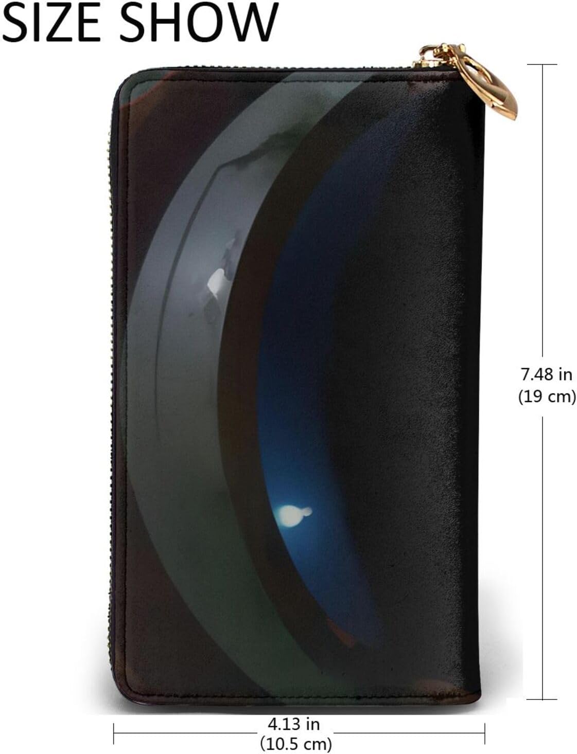 Future Astronauts Wallet, Zipper Wallet, Multi-Card Organizer Wallet, Large Capacity, 7.48x4.13 Inches (Approx. 19x10.5 Cm)
