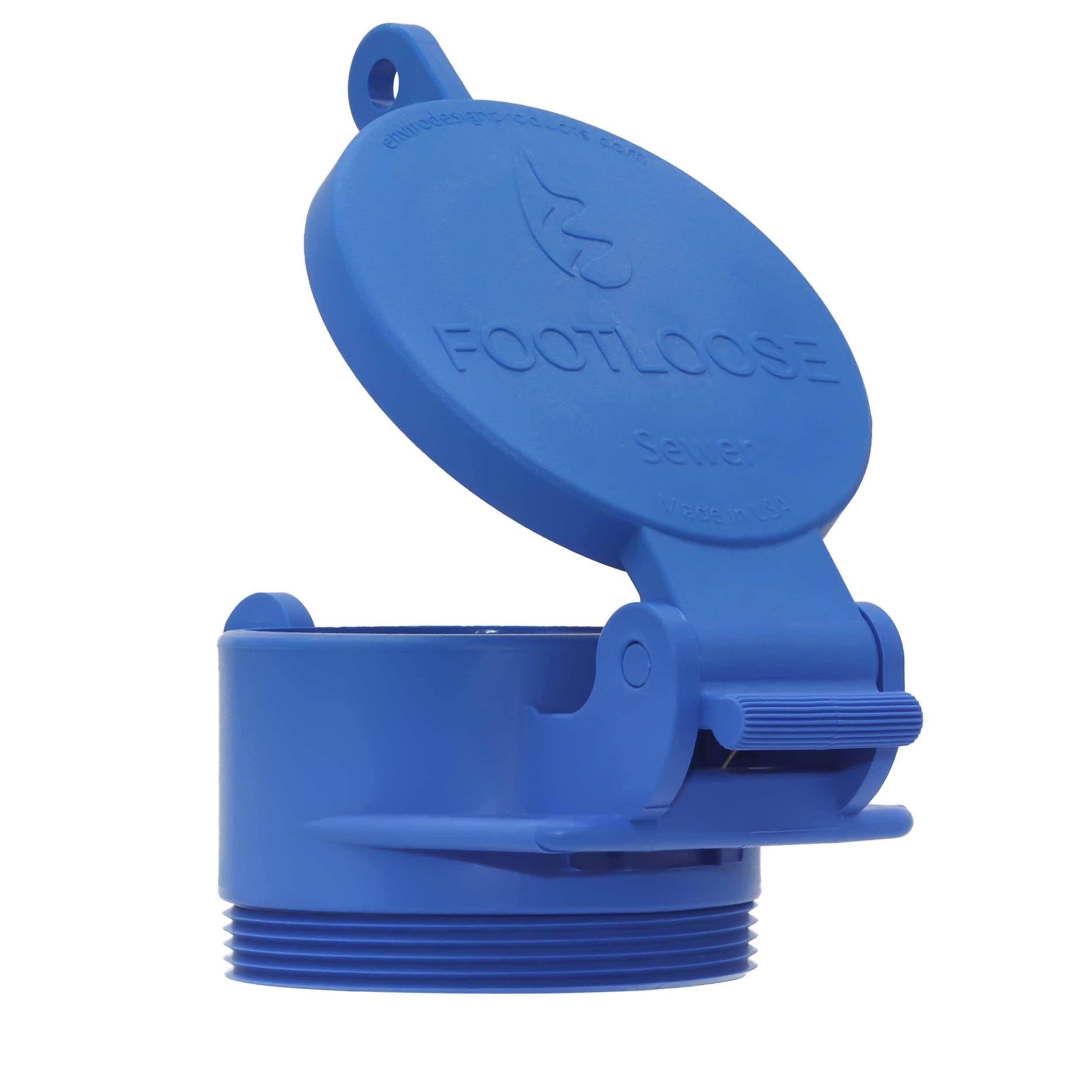 Enviro Design Products 4 In/10.16 Cm Sewer Cap For RV Sites/Campgrounds | Odorless, Self-Closing, Easy To Install | Female, White, Polypropylene, Waste Water & Sanitation - Canada - View #3