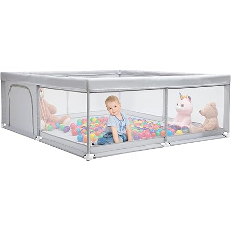 Safetots Deluxe Fabric Round Playpen, Baby And Toddler Playpen