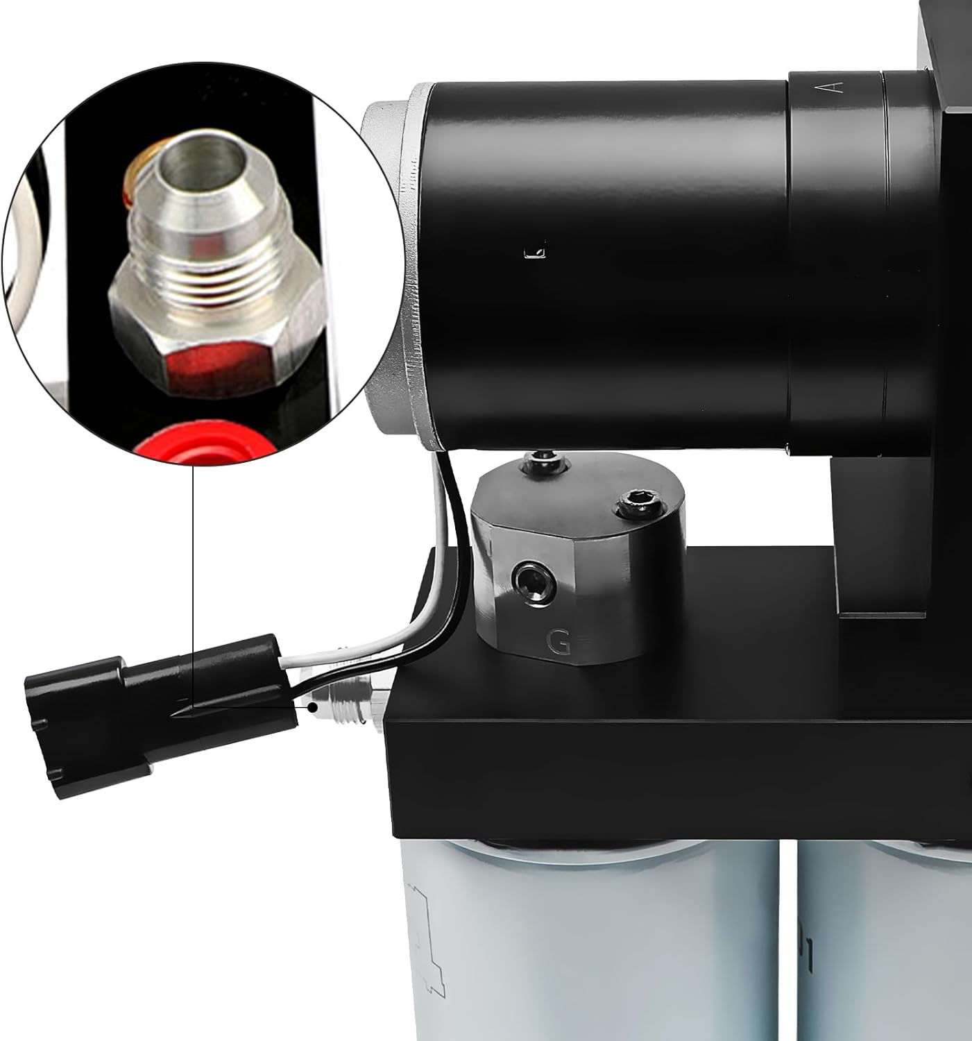 165GPH Diesel Fuel Lift Pump System Compatible with 2005-2018 Dodge Ram 2500 3500 5.9L 6.7L Cummins Replaces OE Number TS D07 165G TSD07165G