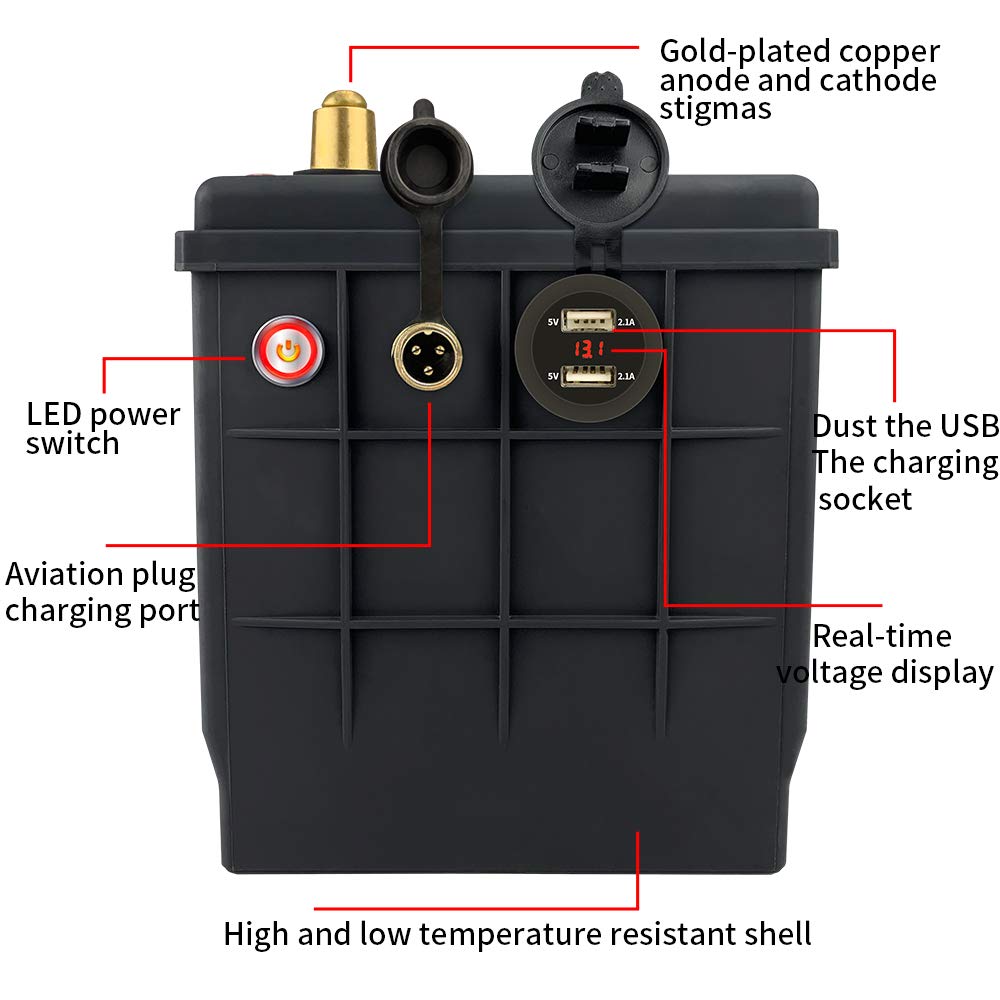 Amazon.co.jp: 12v 120Ah LiFePO4バッテリーディープサイクルリン酸鉄 
